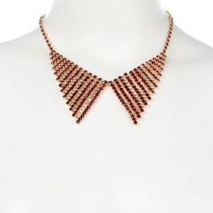 CHLOE & THEODORA COLLAR RED CRYSTAL NECKLACE